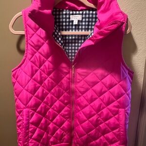 Hot Pink Quilted Vest